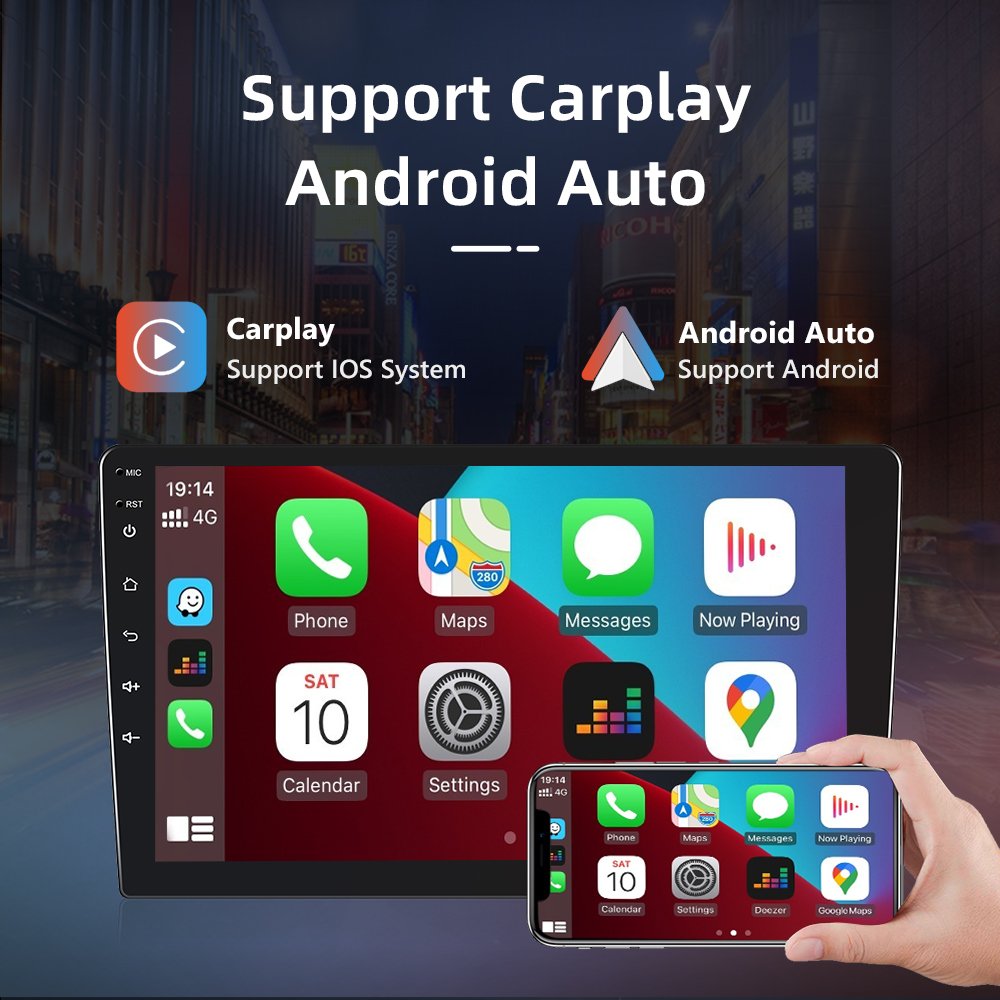 Podofo 9'' Car Radio Android 11 Carplay Android Auto 2+32G/1+16G GPS RDS HIFI with AHD Camera For Chevrolet Spark 2015-2018