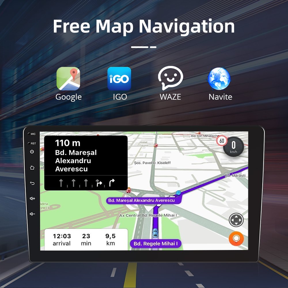 Podofo 9'' Car Radio Android 11 Carplay Android Auto 2+32G/1+16G GPS RDS HIFI with AHD Camera For Chevrolet Spark 2015-2018