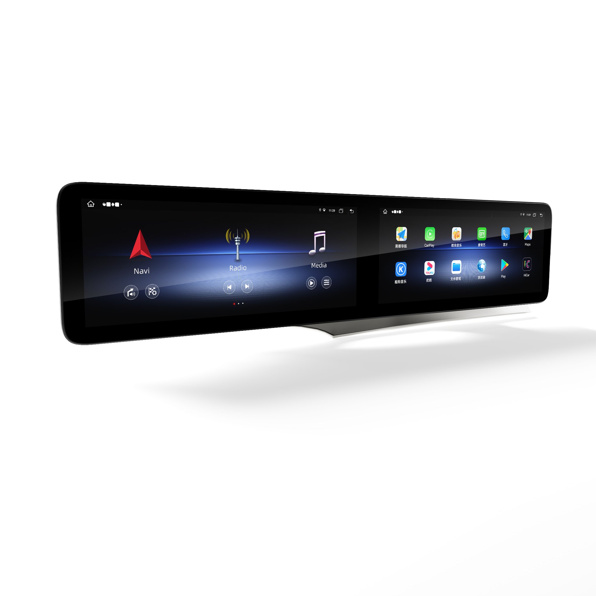 12.3" Android screen Car Radio For MERCEDES BENZ C Class W205 C200 C260 C300 GLC X253 NTG5.0 5.5 6.0 GPS Multimedia Player