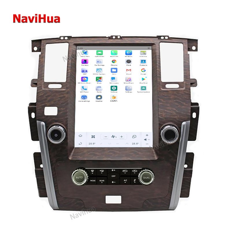 Navihua 13.6 Inch Touch Screen Car Video Android System Multimedia Car Radio Car DVD Player GPS Navigation for Nissan Patrol Y62
