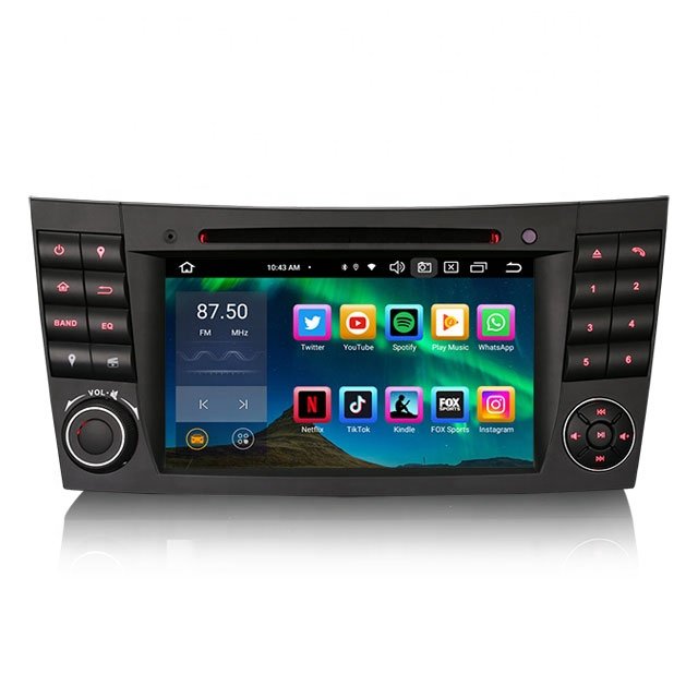 Erisin ES8580E 7 inch BT5.1 IPS Android 12.0 wireless CarPlay 4G car dvd player for Benz E-Class W211 G Class W463 CLS
