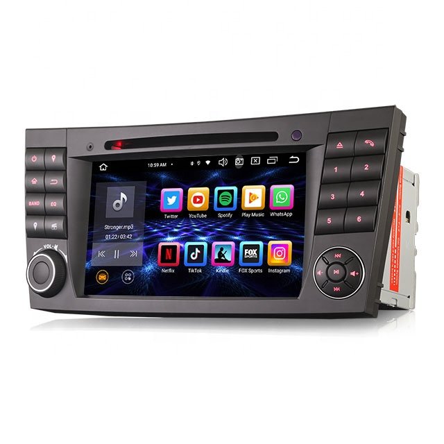 Erisin ES8580E 7 inch BT5.1 IPS Android 12.0 wireless CarPlay 4G car dvd player for Benz E-Class W211 G Class W463 CLS