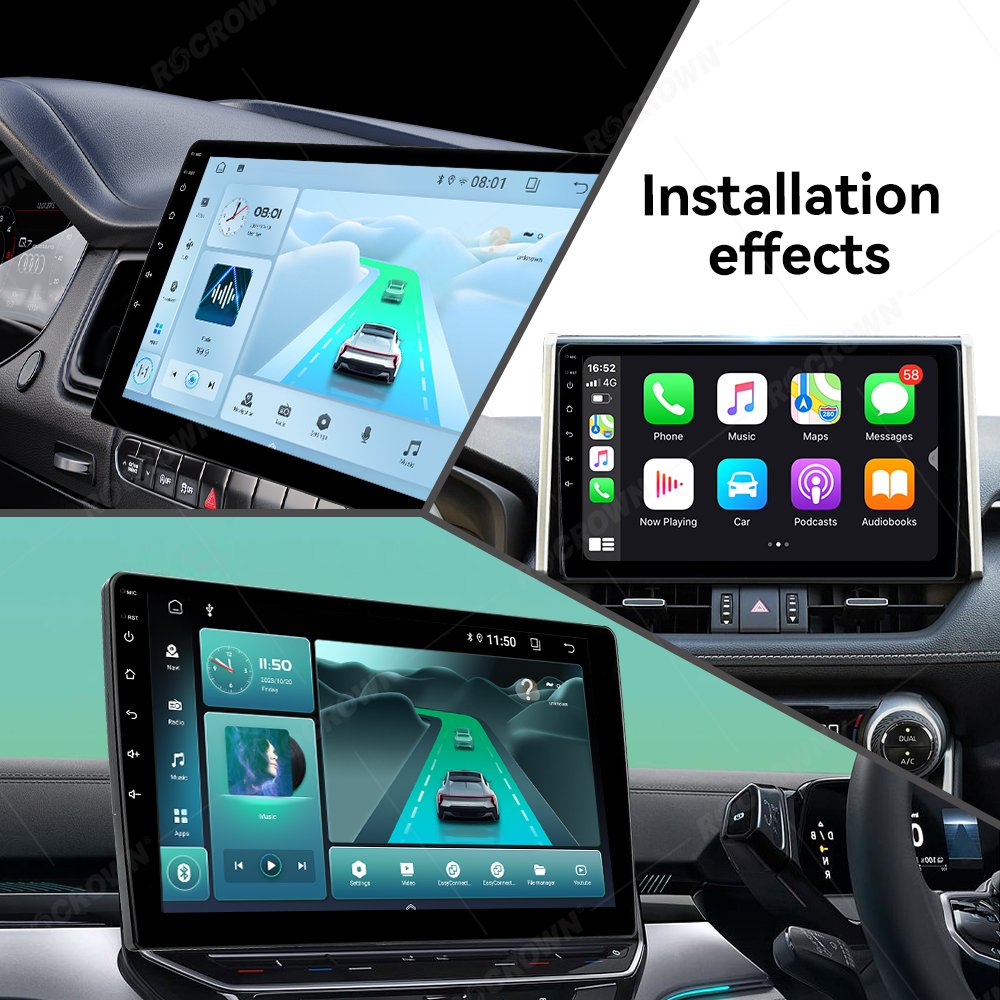Portable 9 Inch IPS 2G+64G Capacitive Touch Screen Android Car DVD Player with Wireless CarPlay and Android Auto