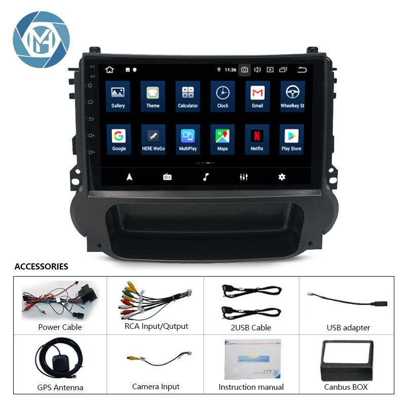 Gps Navigation 2 Din 9 Inch Android Stereo Car Dvd Player Radio for Chevrolet Malibu 2012 2013 2014 2015