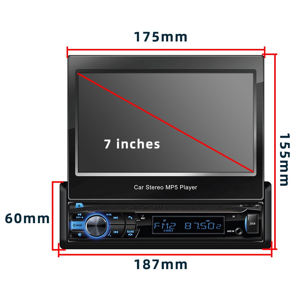 Universal Touch Screen 1din Gps Car Stereo Multimedia Head Unit Autoradio 1 Din Auto Radio Android Car DVD Player