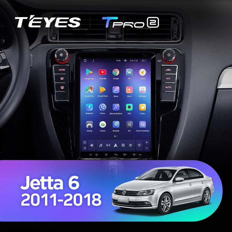 TEYES TPRO 2 For Volkswagen Jetta 6 2011 - 2018 For Tesla style screen Car Radio Multimedia Video Player Navigation GPS Android