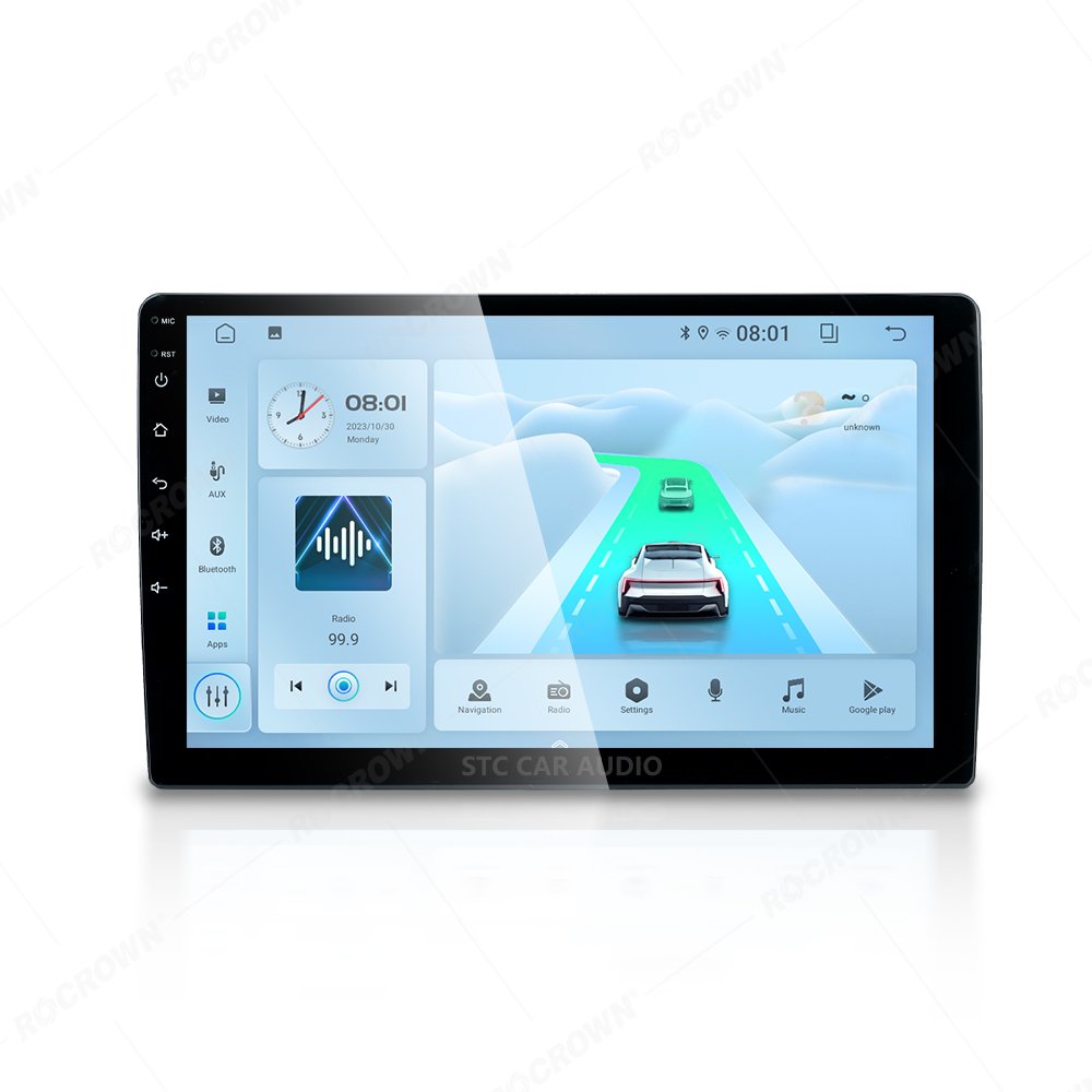 Universal Android Car DVD Player with Built-In GPS Capacitive Touch Screen BT Wifi Compatible with Wireless Carplay Android Auto