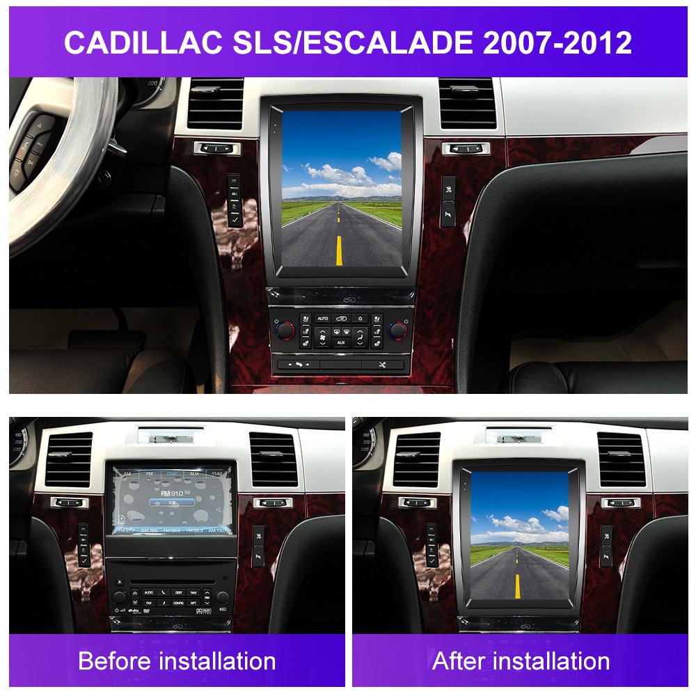 (USA Stock) Podofo 9.7" Android Car Stereo For Cadillac SLS/Escalade 2007-2012 With Carplay Android Auto GPS Wifi Hifi FM RDS