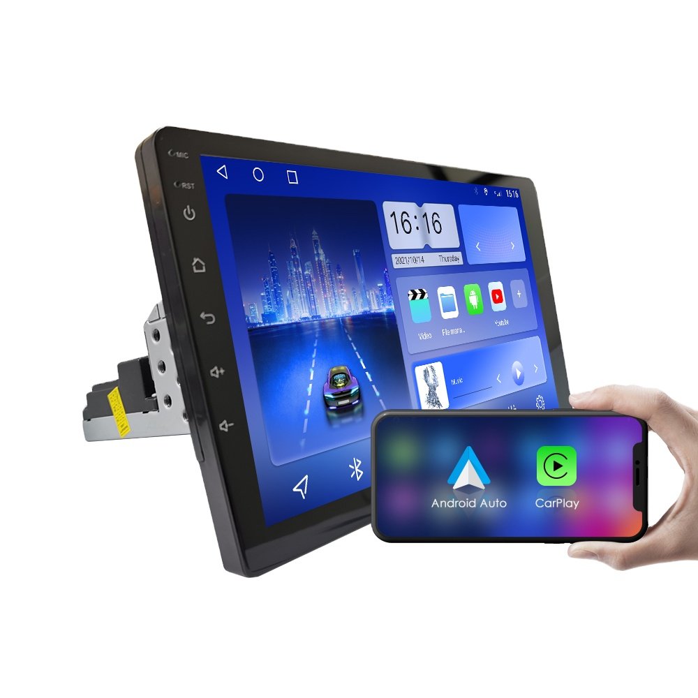 9Inch 1 Din Car Radio Android Car Stereo Car Audio System Auto Radio MP5 Multimedia DVD Player Carplay Android Auto WiFi BT
