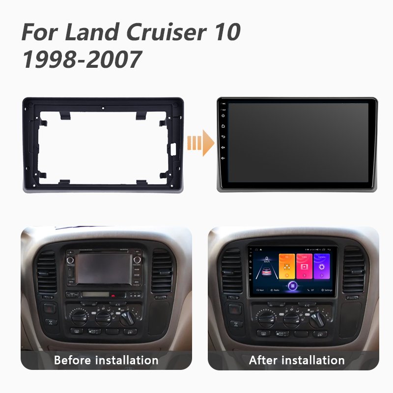 Quad-Core Navigation Stereo Android Audio Multimedia Touch Screen Car Auto Radio for Toyota Land Cruiser 10 J100 100 1998-2007