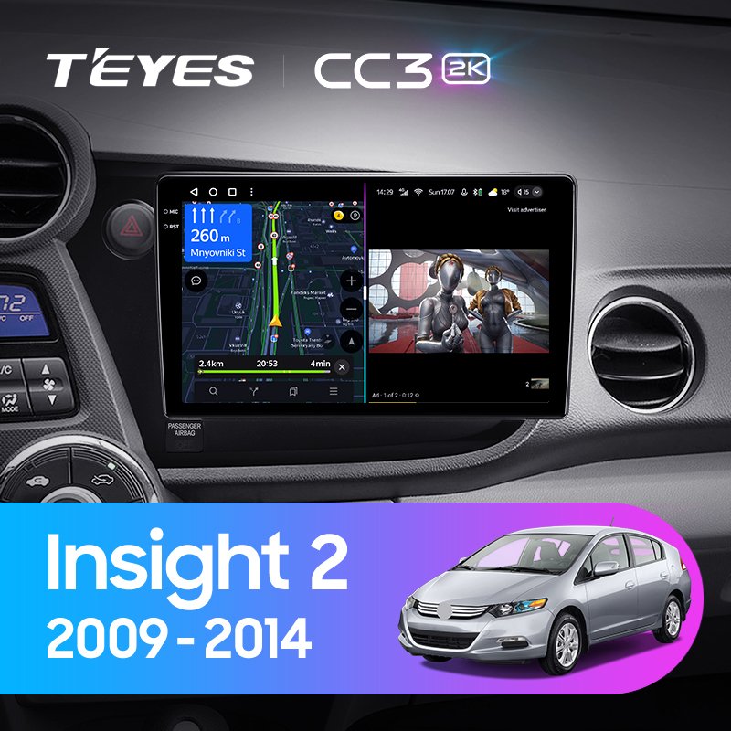 TEYES CC3L CC3 2K For Honda Insight 2 LHD RHD 2009 - 2014 Car Radio Multimedia Video Player Navigation stereo GPS Android 10