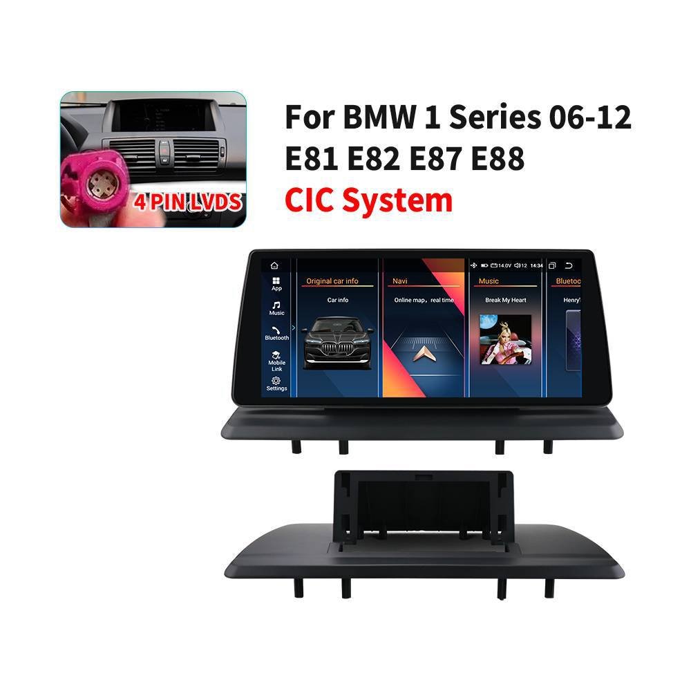 10.33 Inch Wifi+4G OLED Android 12 Rgb Car Dvd Player for BMW 1 Series E82 E88 with radio CarPlay Android Auto GPS