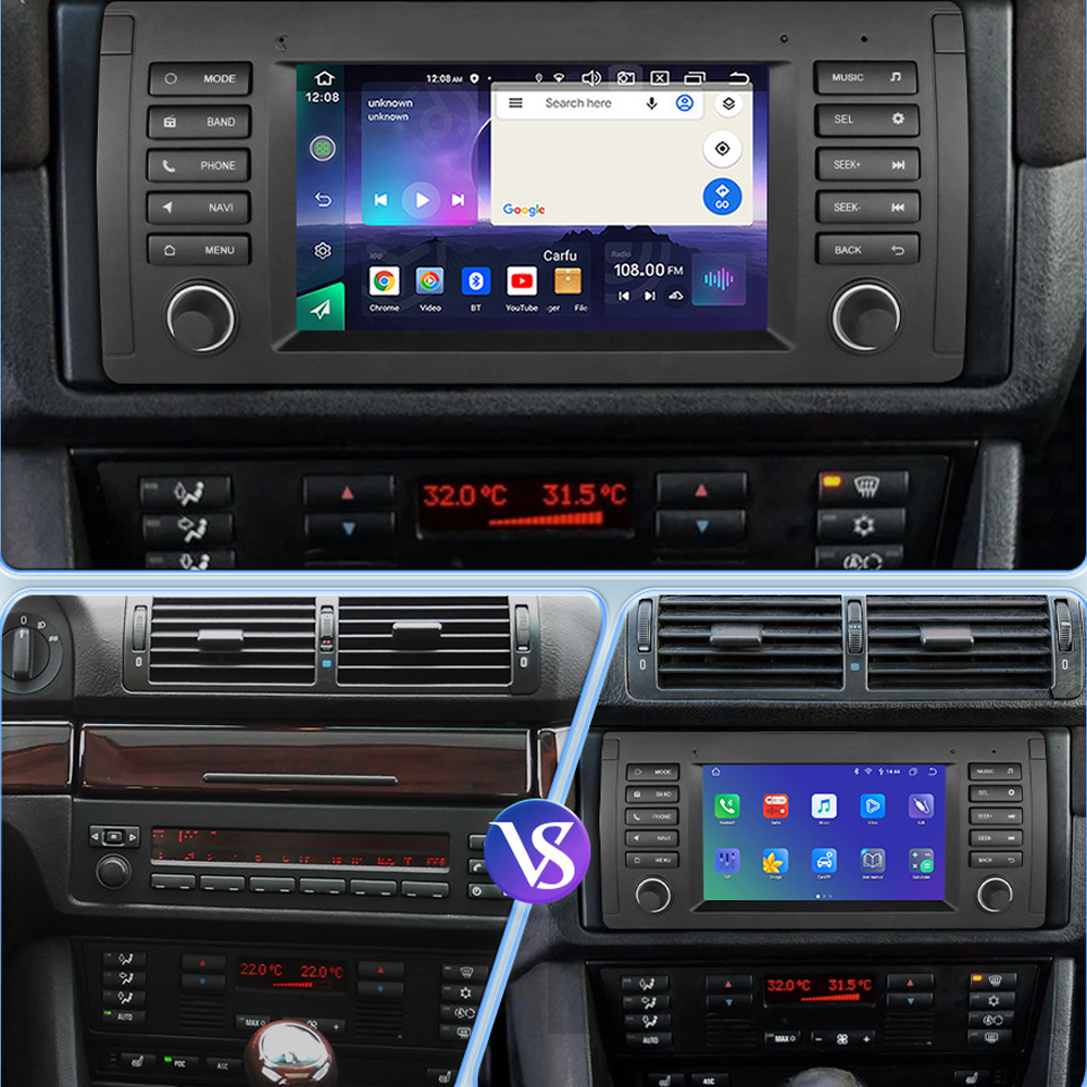 4/8 Core Android Car Dvd Player For BMW E39 2000-2006 7 Inch Diamond Screen Car Radio Multimedia Carplay With Fm/Bt/AHD/4G Wifi