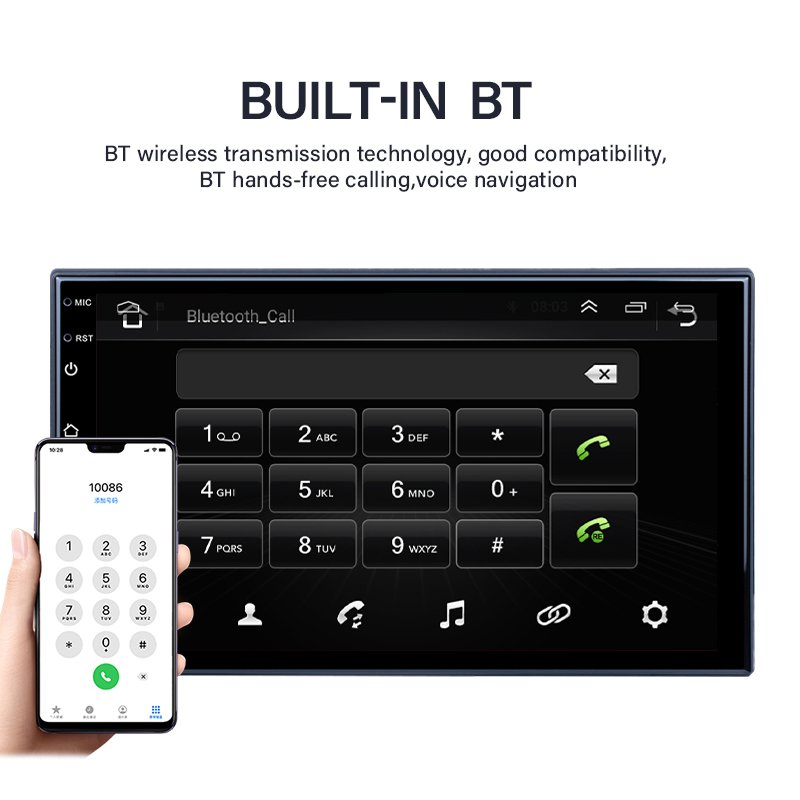 Android 7 inch Double Din Car Stereo Radio 2 Din Universal Multimedia Player BT/Wifi GPS Navigation Car DVD Player