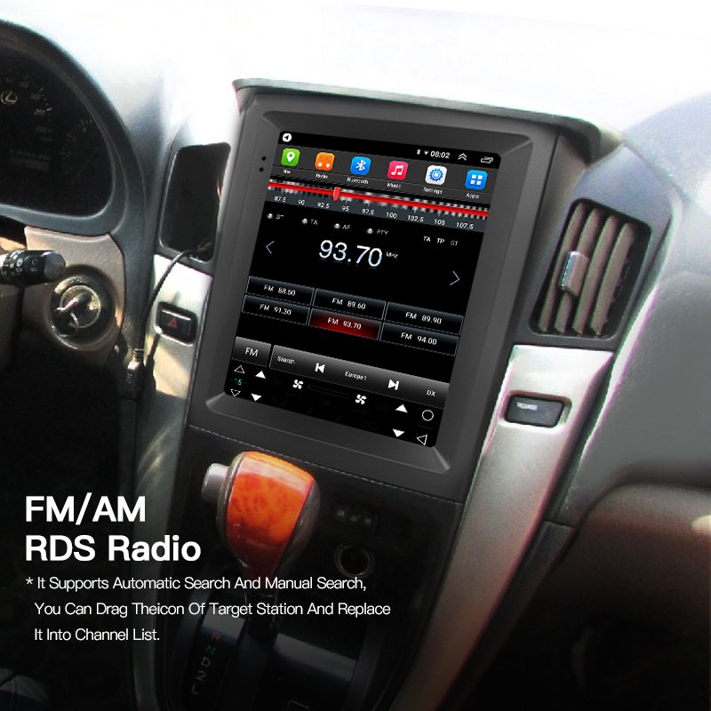 For Lexus RX300 RX330 Toyota Harrier1998-2005 For Tesla Style Screen Car Radio Multimedia Player CarPlay Android Navigation Wifi