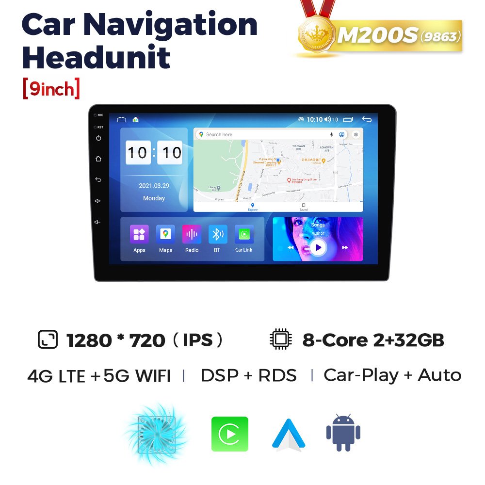 MEKEDE MS Universal Autoradio QLED 2K 7 9 10 13 Inch Touch Screen Radio Audio Stereo Android Car Multimedia Player For Car