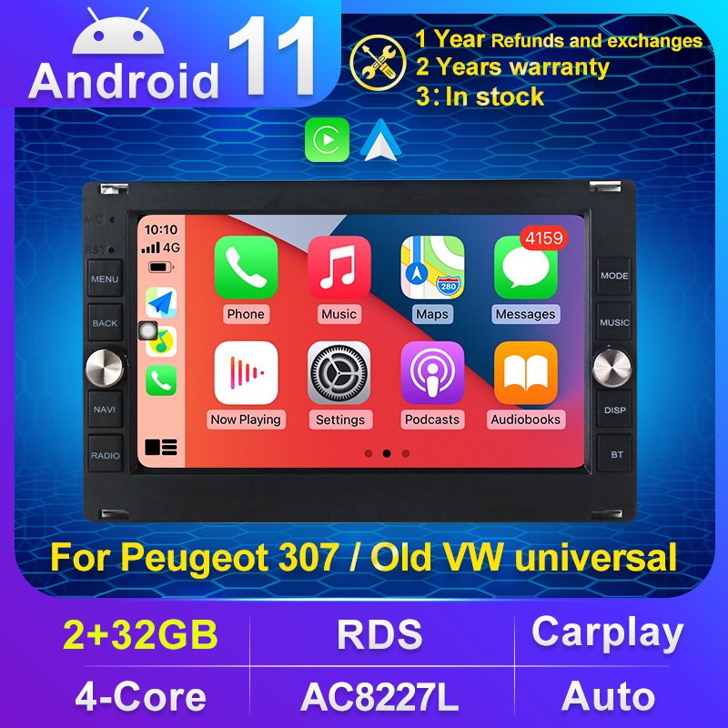 MEKEDE Android 11 RDS Car-play car video for VW Passat B5 MK5 Polo Golf IV T5 car radio gps 2GB 32GB auto electronics