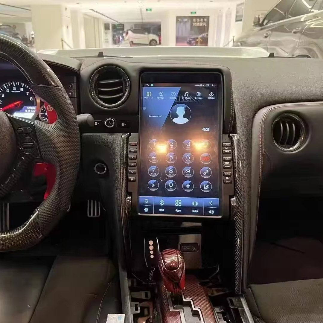 13.3" Android Screen Car dvd player for Nissan GT-R GTR R35 2008-2017 Keep original car data Car Radio Carplay