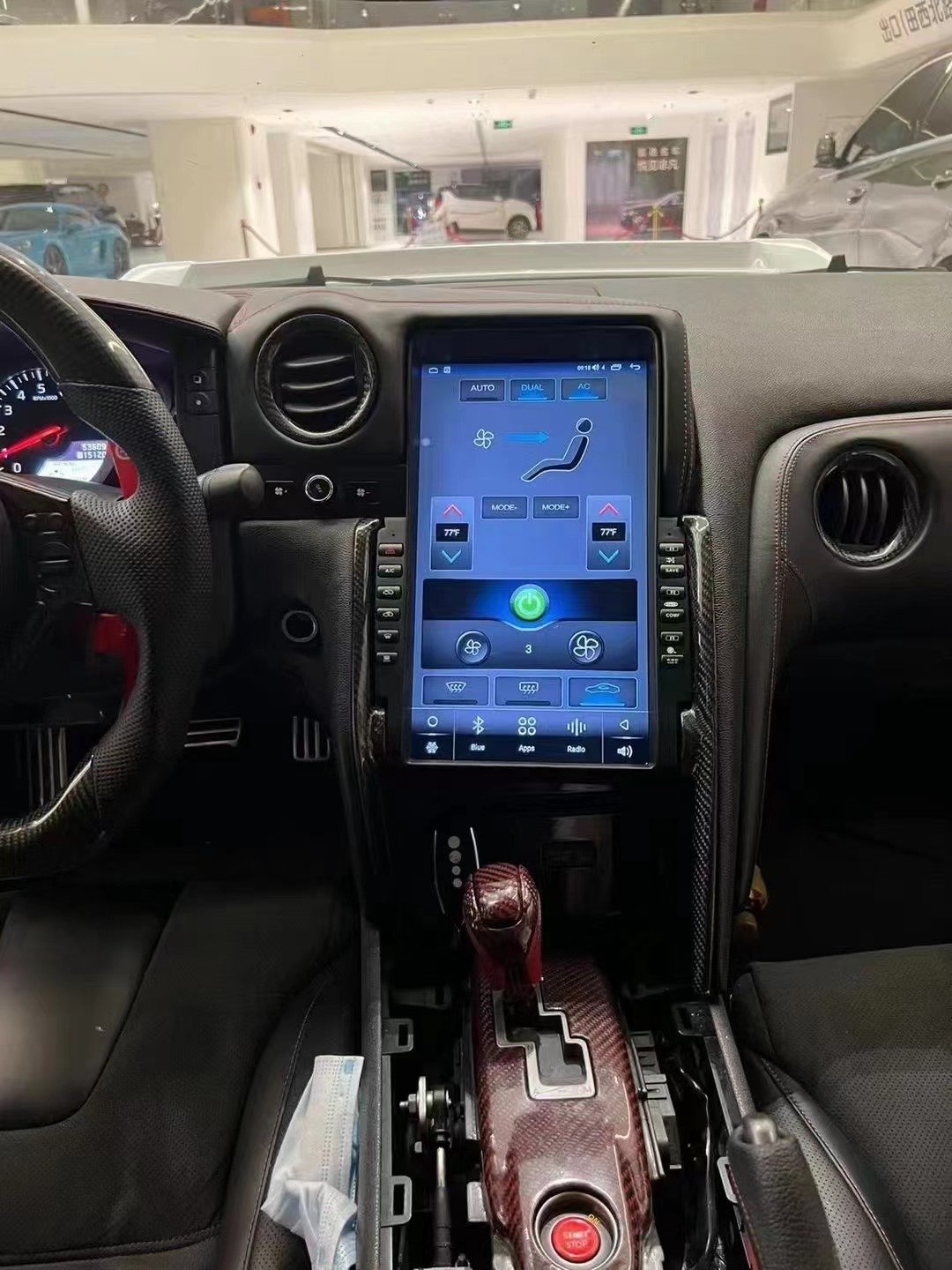 13.3" Android Screen Car dvd player for Nissan GT-R GTR R35 2008-2017 Keep original car data Car Radio Carplay