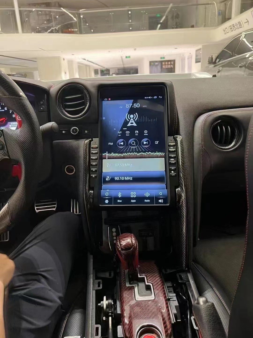 13.3" Android Screen Car dvd player for Nissan GT-R GTR R35 2008-2017 Keep original car data Car Radio Carplay