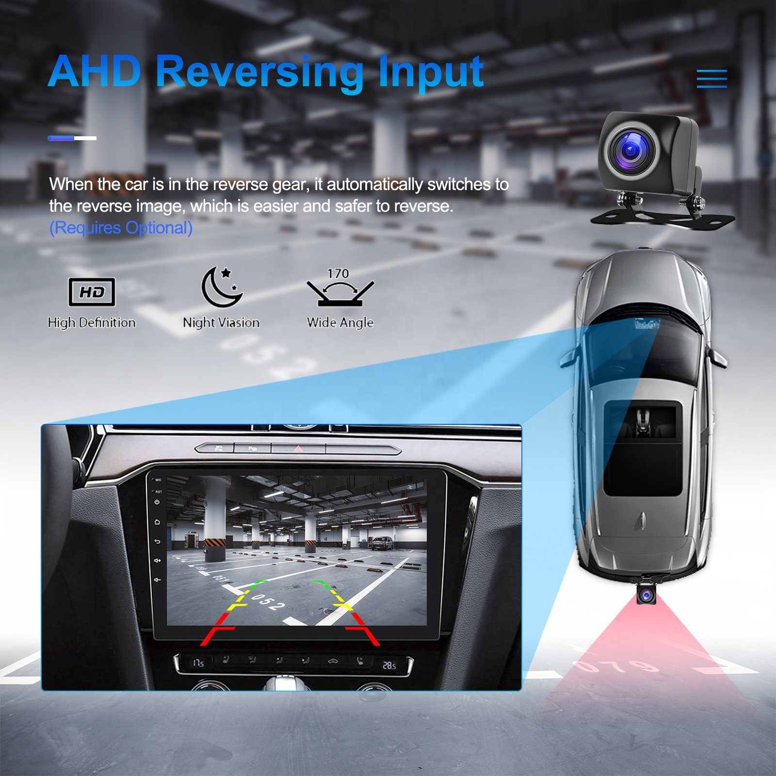 Podofo 9/10.1 inch 2+64G Android Car Radio Double Din Car Stereo CarPlay & Android Auto GPS WIFI FM RDS BT Autoradio USA Stock