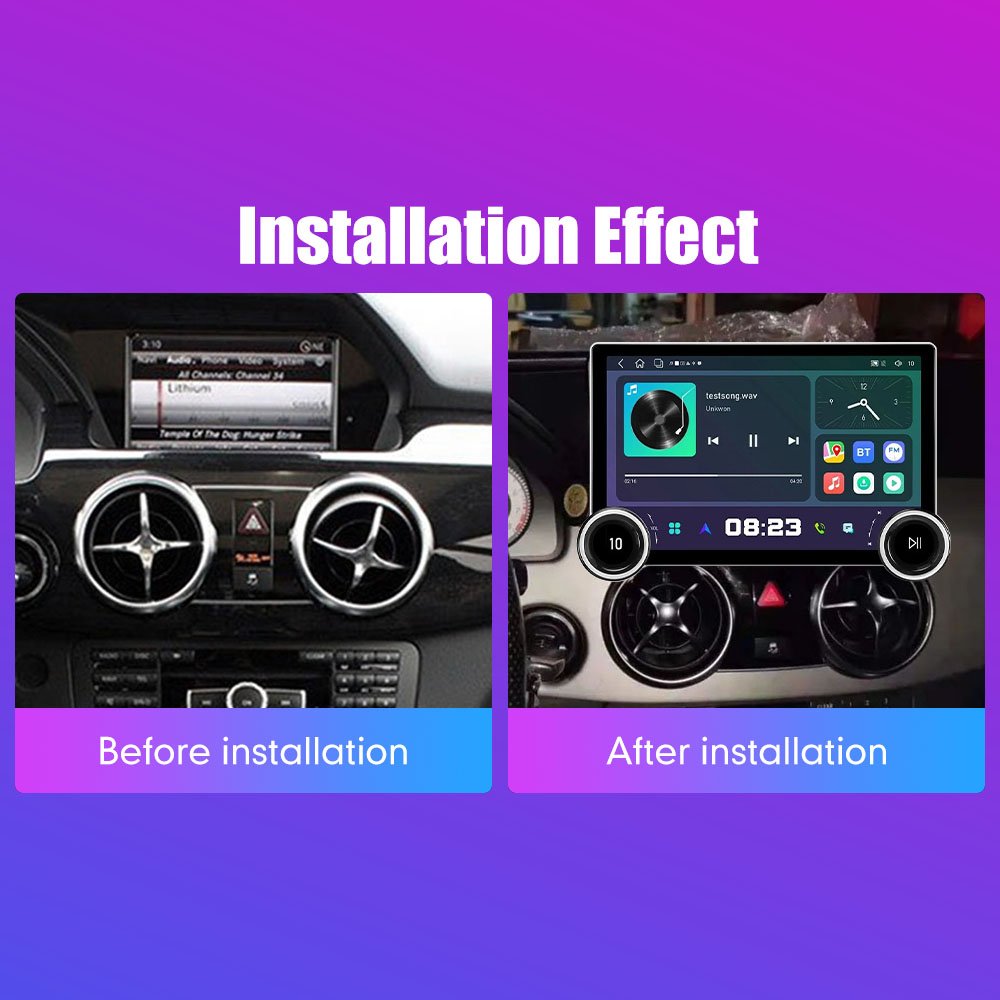 11.8Inch 2Din Android Car Radio For Benz GLK 2012 2013 2014 2015 2K QLED Screen Car Stereo Car DVD Player Carplay Android Auto