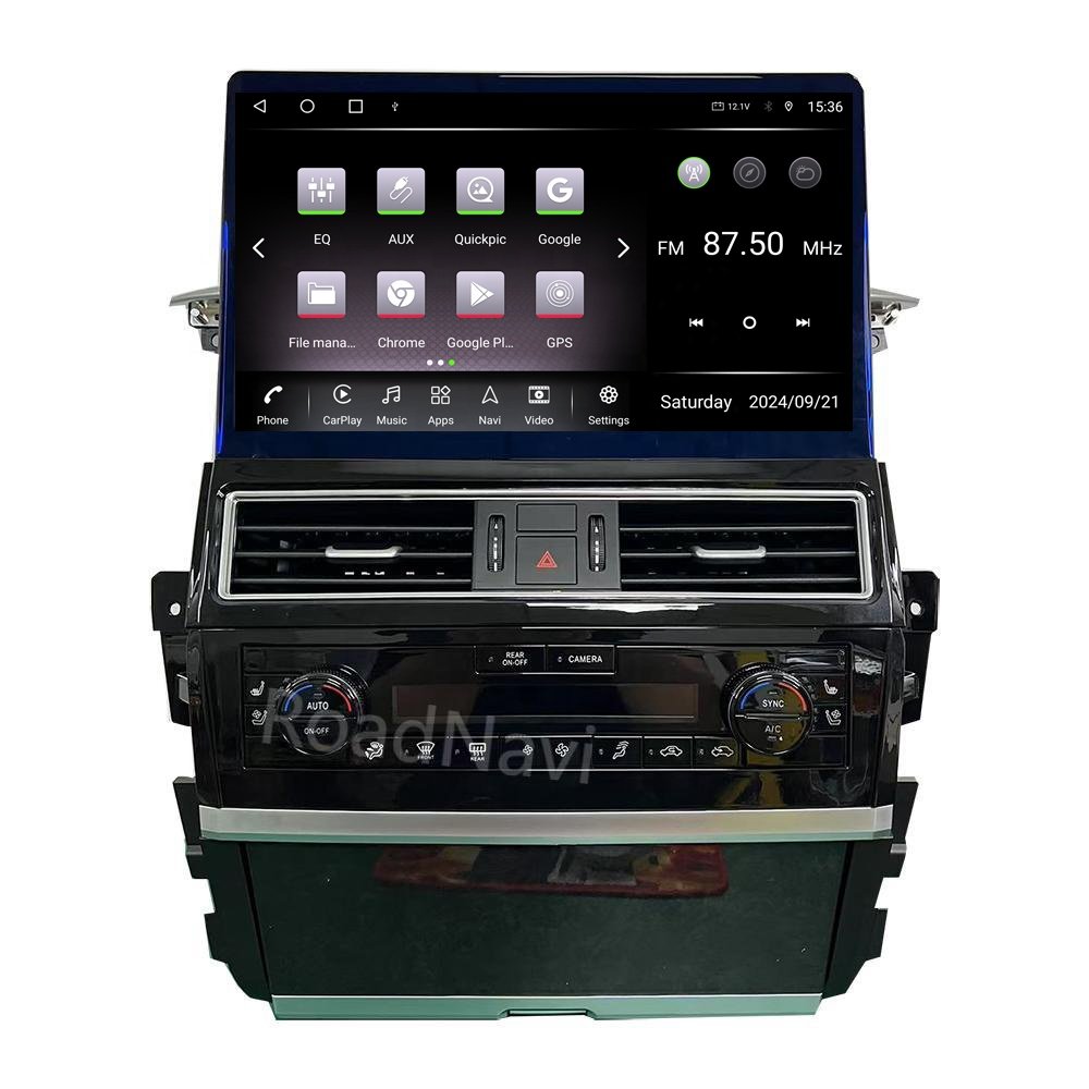 RoadNavi Android Car radio for Nissan Patrol Y62 QX56 QX80 2012-2023 Car Multimedia Player Wireless Carplay 4G 360