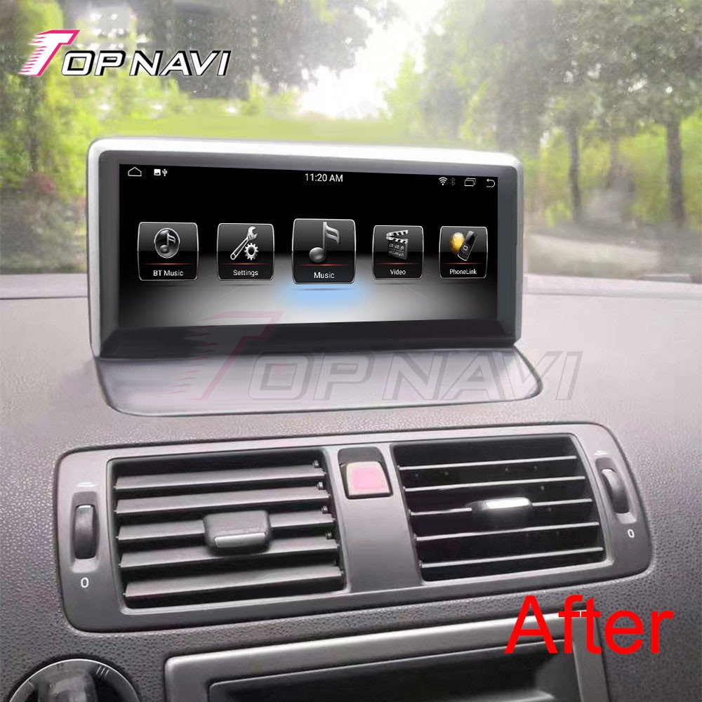 Android touch car screen auto radio wireless For Volvo C30 S40 2004 2005 2006 2007 2008 2009 2010 2011 4+64 GB GPS navigation