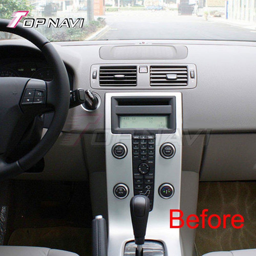Android touch car screen auto radio wireless For Volvo C30 S40 2004 2005 2006 2007 2008 2009 2010 2011 4+64 GB GPS navigation