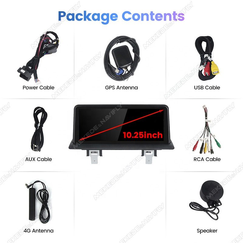 Mekede 680 Car Audio player android auto electronics multimedia GPS split screen for BMW 1series E87 E81 E88 E87 2004-2012