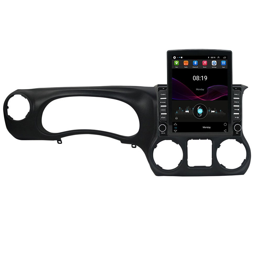 9.7" Vertical Screen Android 13 Car Audio Radio For Jeep Wrangler 3 JK 2010-2017 Carplay/4G Wifi GPS Multimedia Video DVD Player