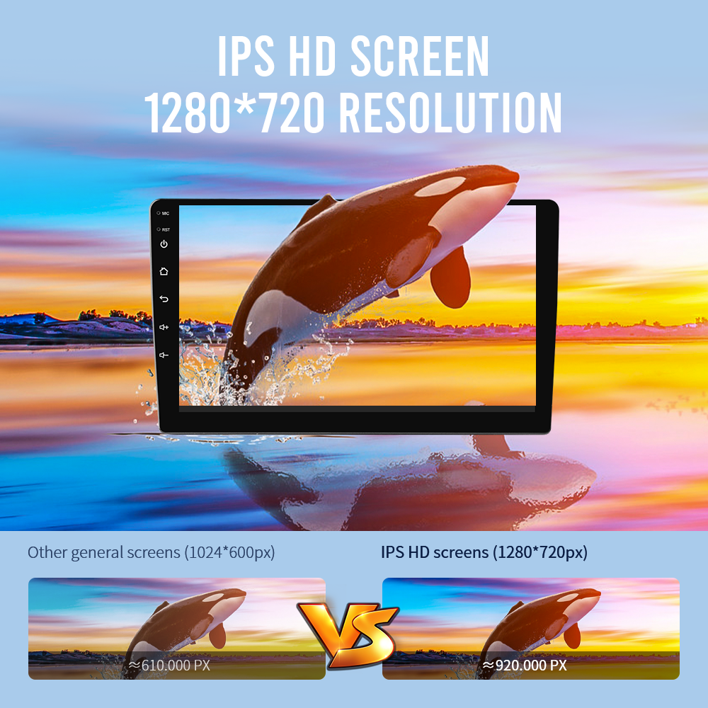 9"/10.1" Touch Screen Car Stereo Multimedia Video Player 1Din/2Din Gps Navigation Auto radios Android 13 Car Radio