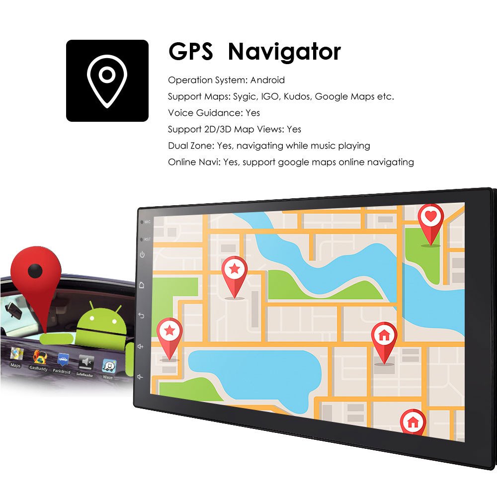 7 9 10 inch IPS touch screen 2 DIN universal Android car audio player stereo gps navigation