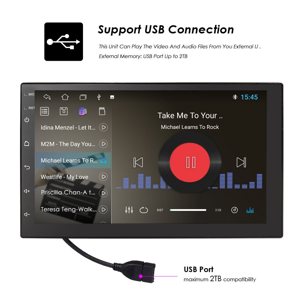 7 9 10 inch IPS touch screen 2 DIN universal Android car audio player stereo gps navigation