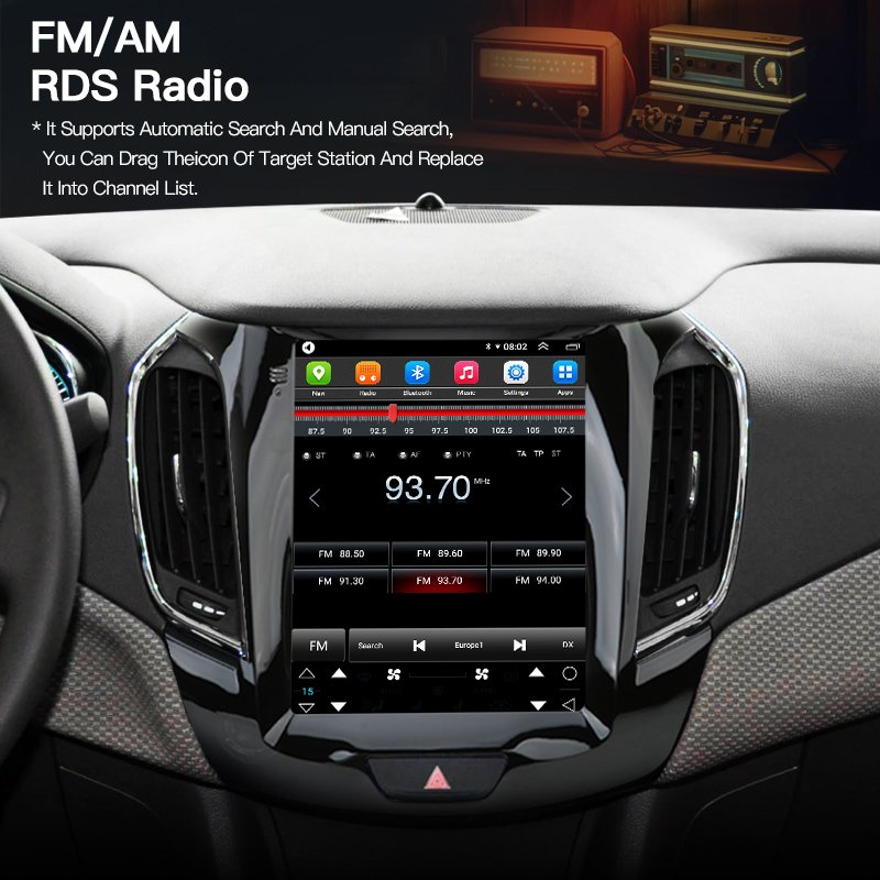 Android 13 Car Radio For Chevrolet Cruze J300 2015 - 2017 Multimedia Video Player GPS For Tesla Stereo Carplay Auto 4G Autoradio