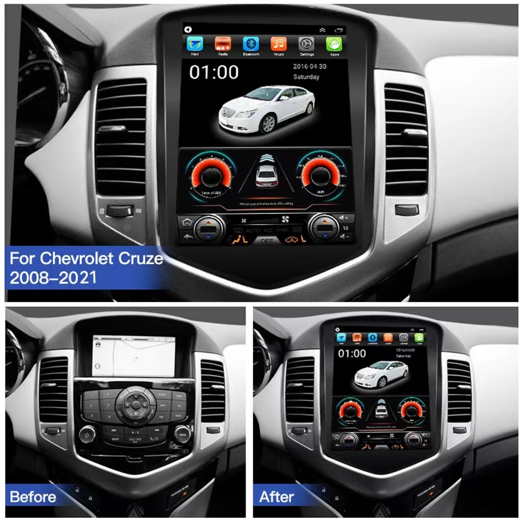 10.4" Android 13 Car Radio for Chevrolet Cruze J300 2008-2021 Multimedia Player GPS 2din Carplay Auto Stereo Screen FM Bluetooth