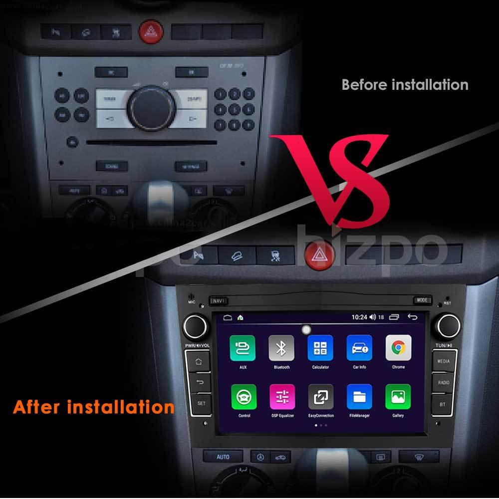 2 Din Radio Car Android 10.0 GPS Navigation WiFi BT FM Autoradio Audio For Opel Corsa/Astra/Vectra/Zafira/Combo