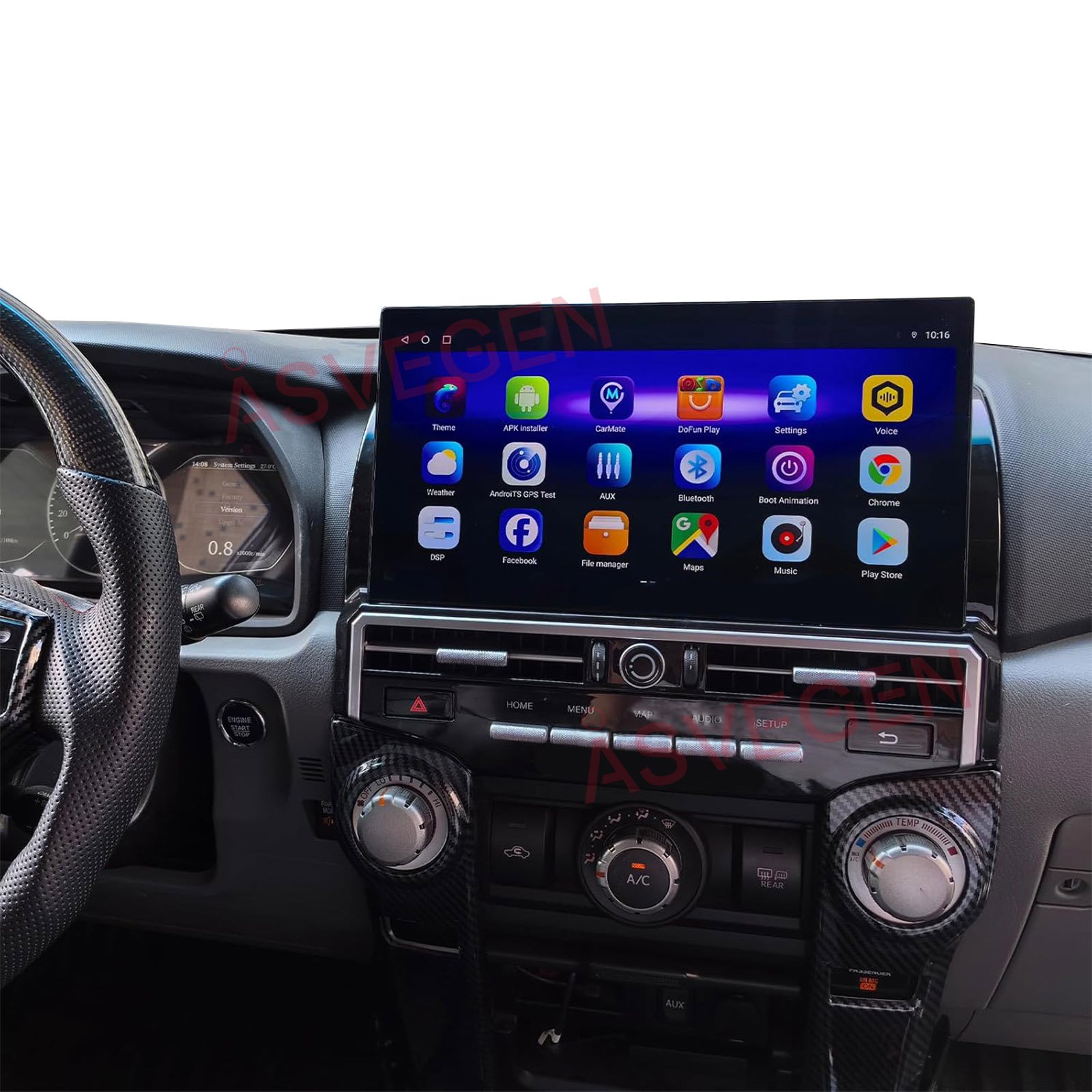 12.3 inch carplay Car DVD Radio Stereo Player For Toyota 4Runner 2010-2021 With Car GPS Navigation Original style