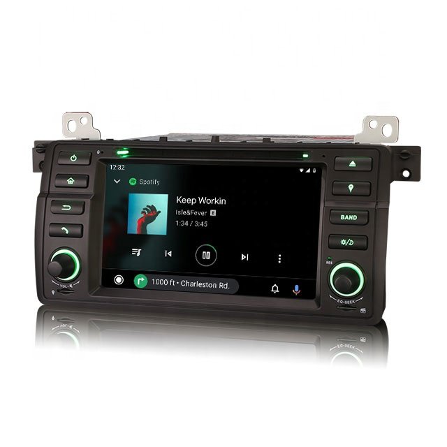 ES8546B 7 inch Android 12 wireless CarPlay 4G wifi DSP car dvd player with steering wheel control for BMW E46 M3 Rover 75