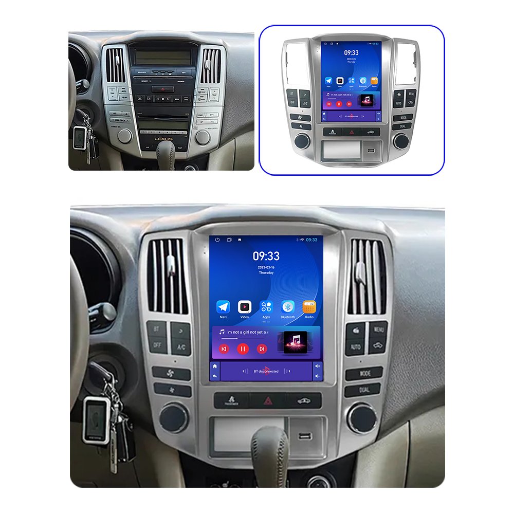 9.7" tesla Style car video player For Lexus RX RX300 2004-2007 GPS navigation android radio car head unit