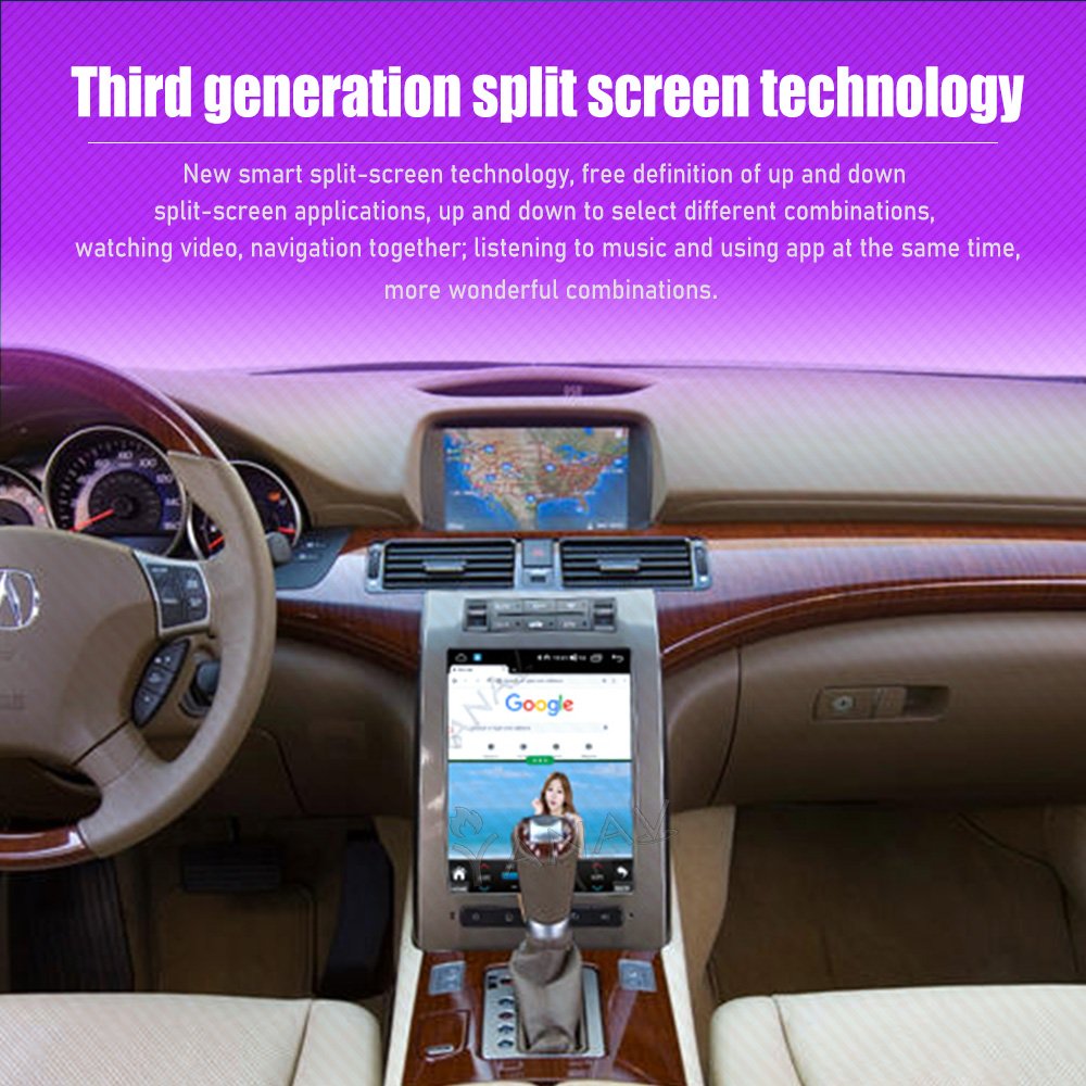 128GB Android 12 GPS Navigation Multimedia Player Tape Recorder Wireless Carplay Car Radio For Honda Acura RL 2006-2010