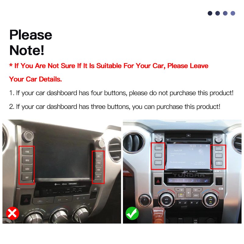 For Toyota Tundra 2015-2020 Car Radio Player GPS Navigation Video Multimedia Android 13 Auto Carplay With Touch Screen Stereo BT