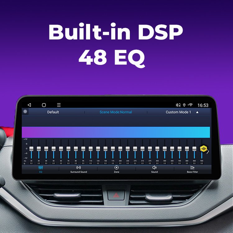 OEM Android Car Touch Screen Stereo Car Multimedia BT WIFI 4G DSP 12.3 Inch Carplay Car Radio Android Player For Toyota 4Runner