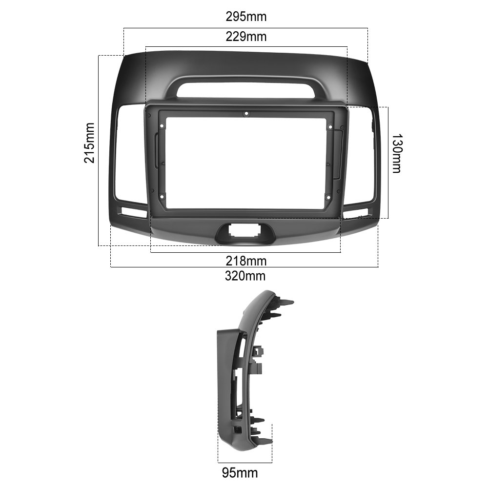 Podofo 9inch Android 13 1+32G/2+64G Car Radio Stereo Carplay Android Auto For Hyundai Elantra 2007-2010 HiFi WIFI GPS BT