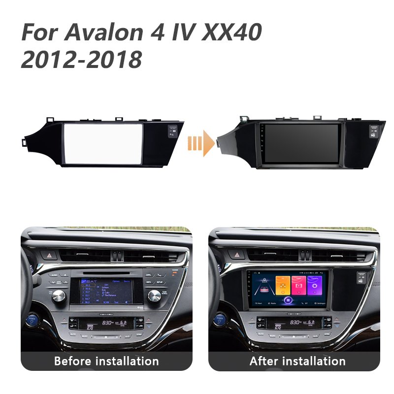 Quad-Core Radio Stereo Android Audio Multimedia Touch Screen Car Auto DVD Player for Toyota Avalon 4 IV XX40 2012 - 2018