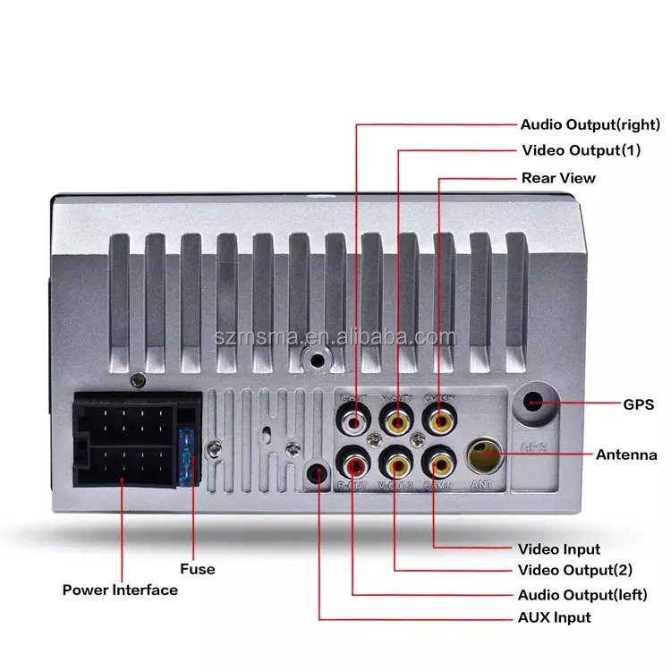 7018B 7inch 2din MP5 DVD Video Player Multimedia Universal Touch Screen Car Radio Stereo With 8-head LED light camera