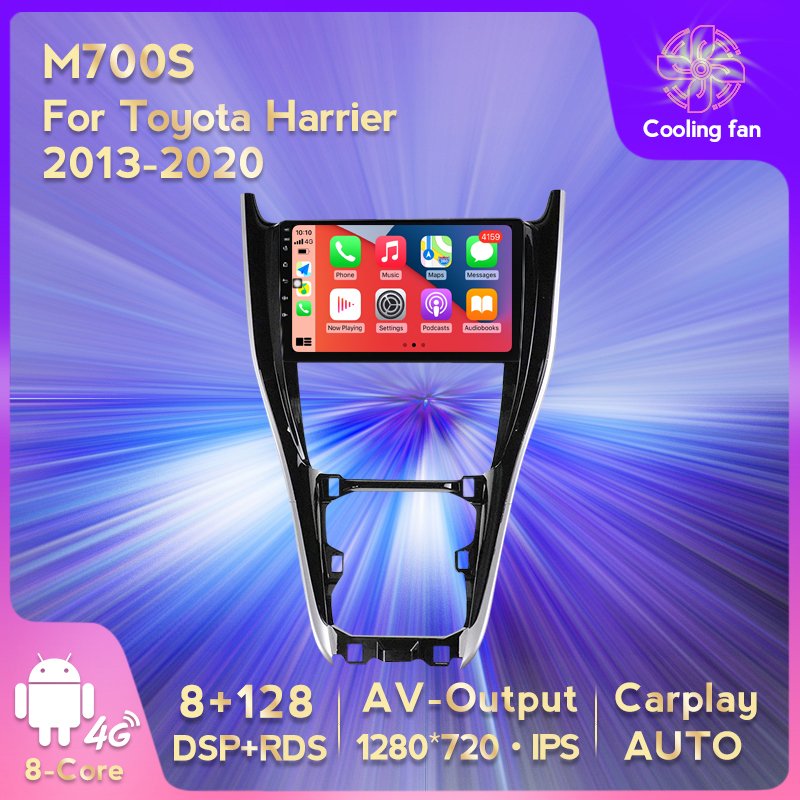 MEKEDE 10 inch 360 camera android car DVD player for Toyota Harrier 2013-2020 double din car stereo 4G LTE qled screen