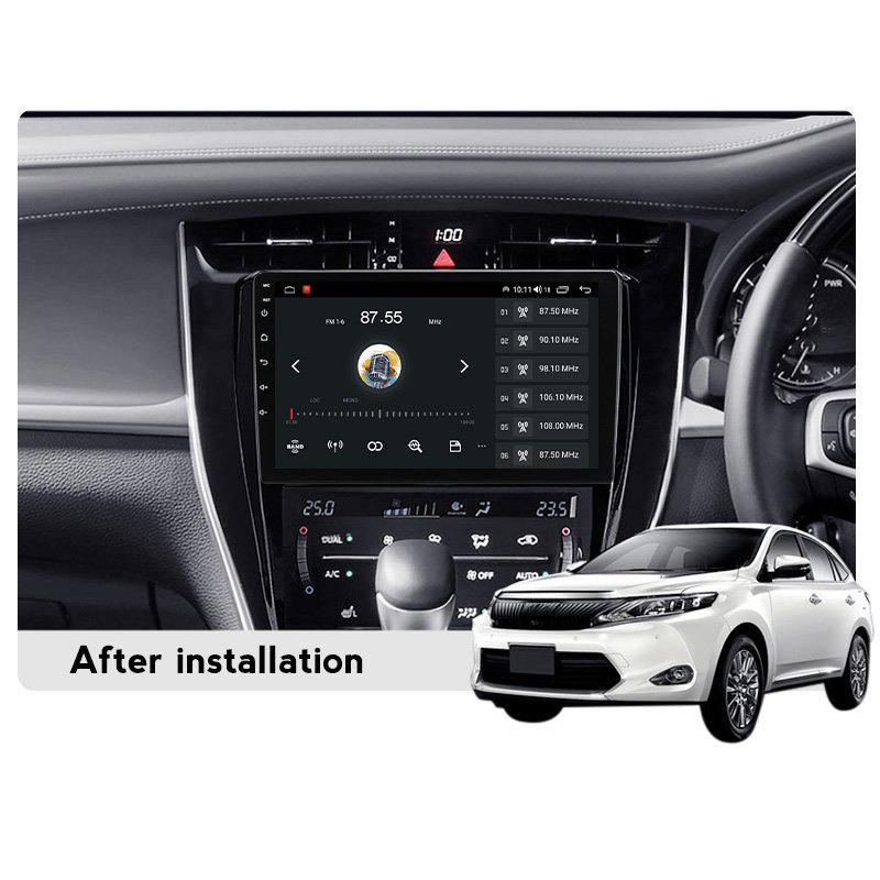 MEKEDE 10 inch 360 camera android car DVD player for Toyota Harrier 2013-2020 double din car stereo 4G LTE qled screen