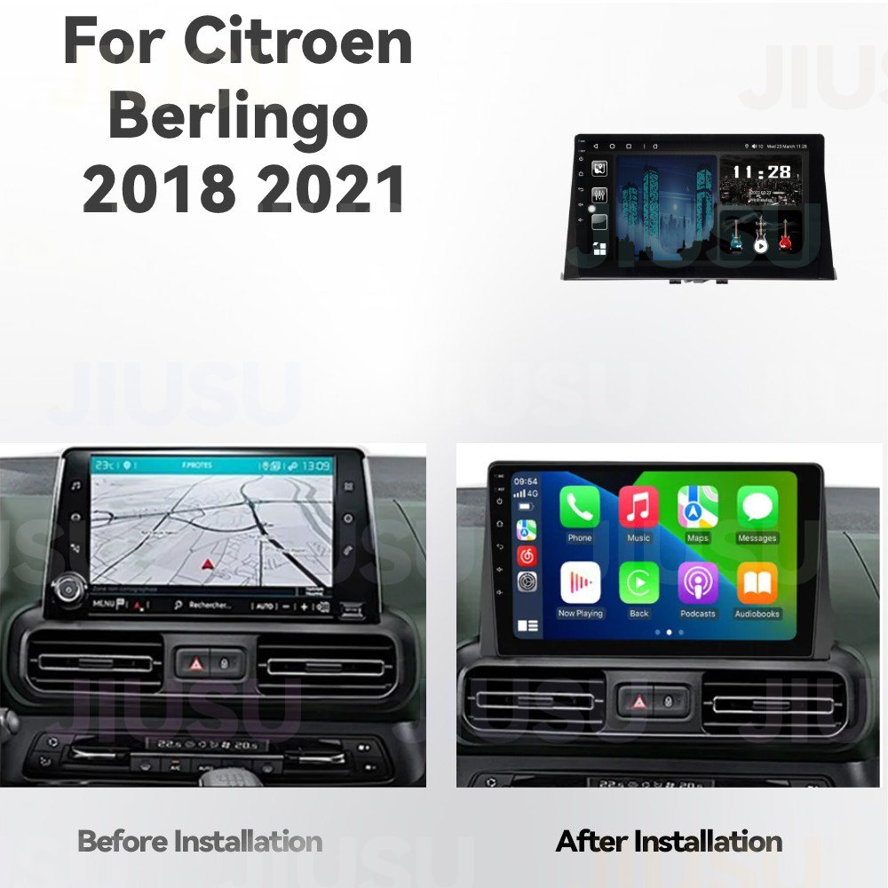 Android 12 Car Radio Touch Screen GPS Navigation DVD Player Stereo Multimedia Audio System for Citroen Berlingo 2018 2021