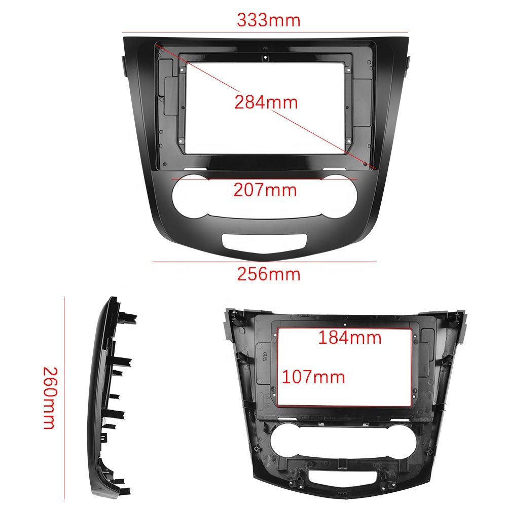 Podofo 10.1 Inch Double Din Android Car Radio Carplay Android Auto GPS RDS HIFI Support AHD Camera For Nissan Qashqai 2016
